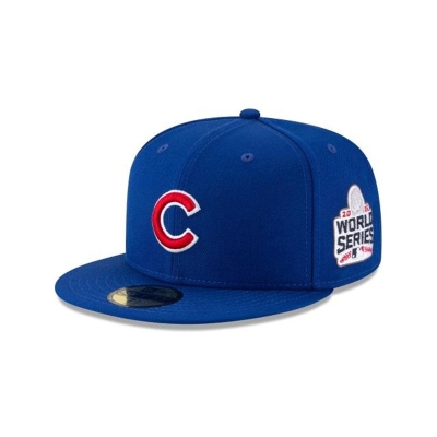 Chicago Cubs Gorra | New Era MLB World Series Side Patch 59fifty Fitted Cap Mexico - Azules